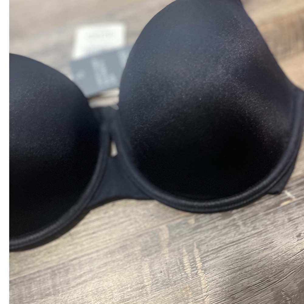 Parisian Intimates Black Light Lined Balconette Bra 32DD Underwire 2008B300 NEW - Picture 4 of 9